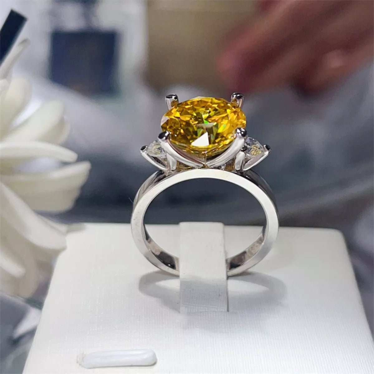 5 Carat Moissanite 925 Sterling Silver Ring - MAD RUFFI