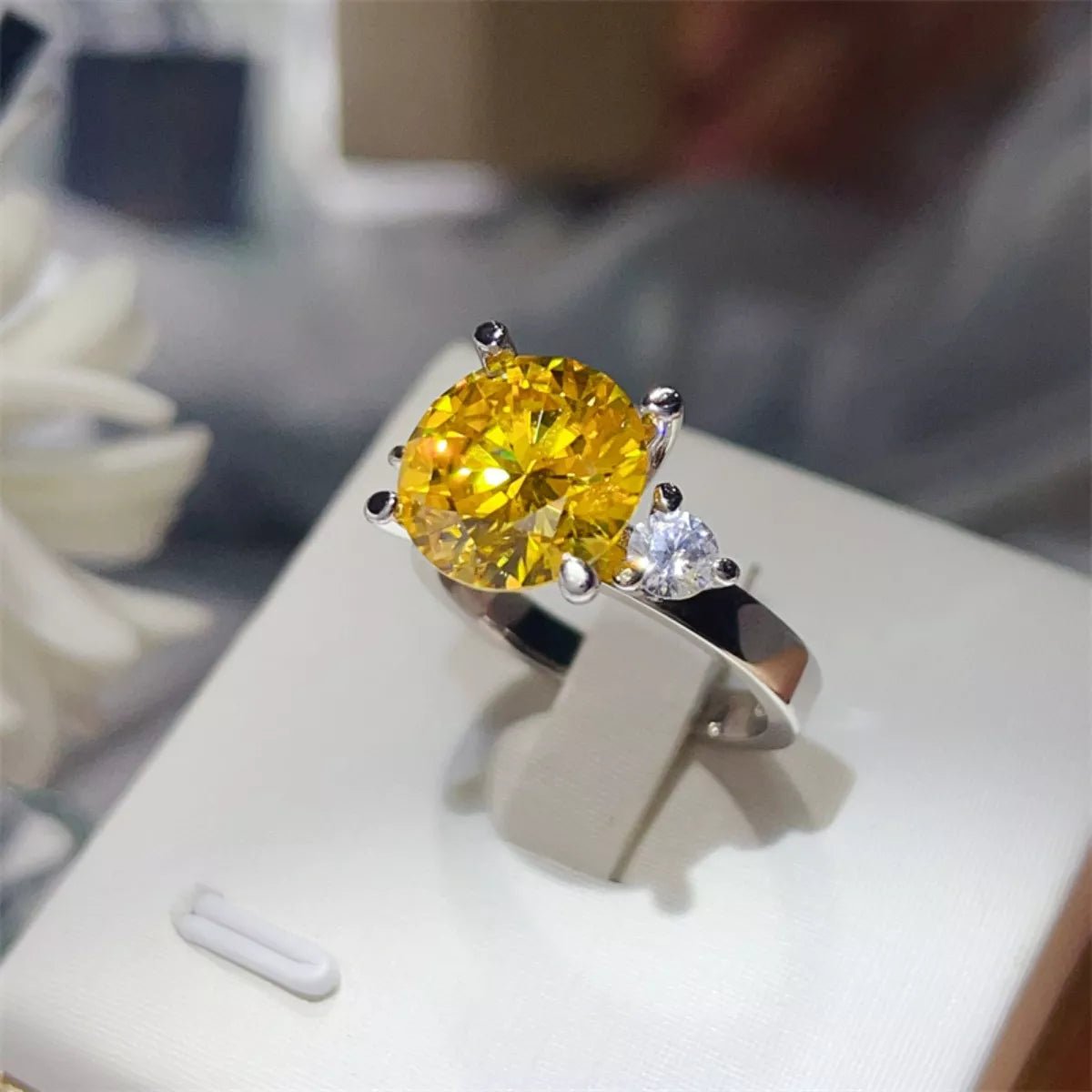 5 Carat Moissanite 925 Sterling Silver Ring - MAD RUFFI