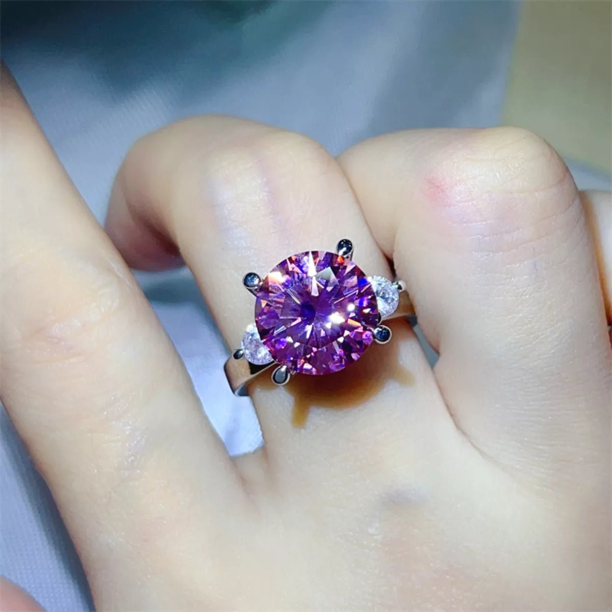 5 Carat Moissanite 925 Sterling Silver Ring - MAD RUFFI