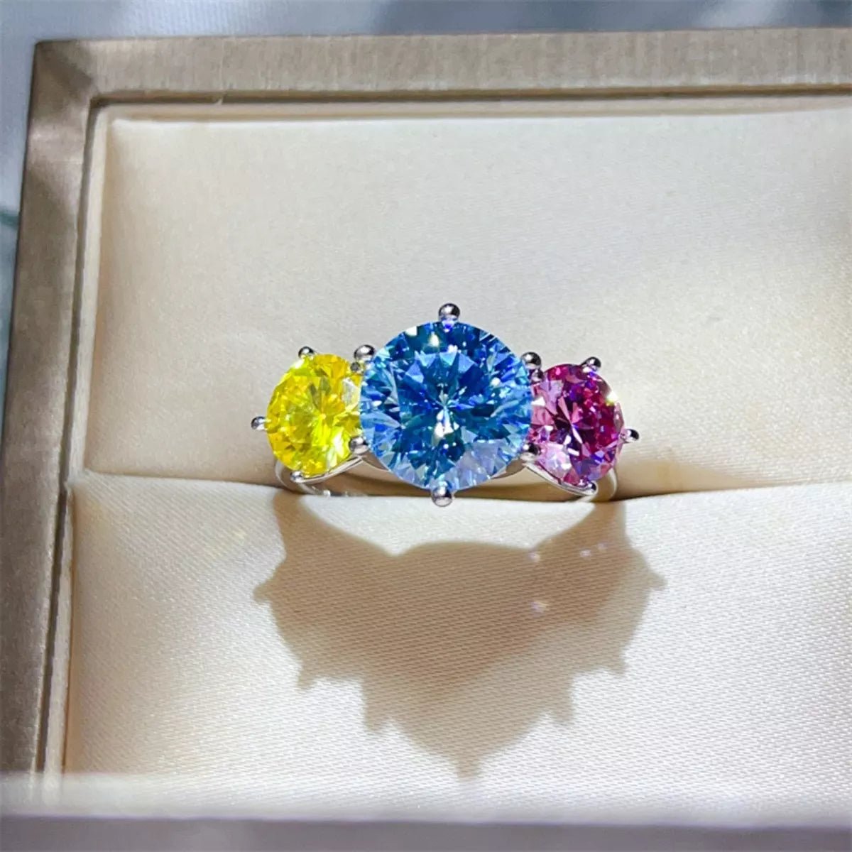 5 Carat Moissanite 925 Sterling Silver Ring - MAD RUFFI