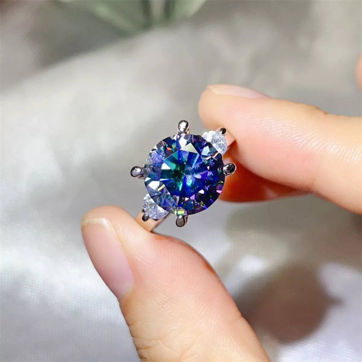 5 Carat Moissanite 925 Sterling Silver Ring - MAD RUFFI