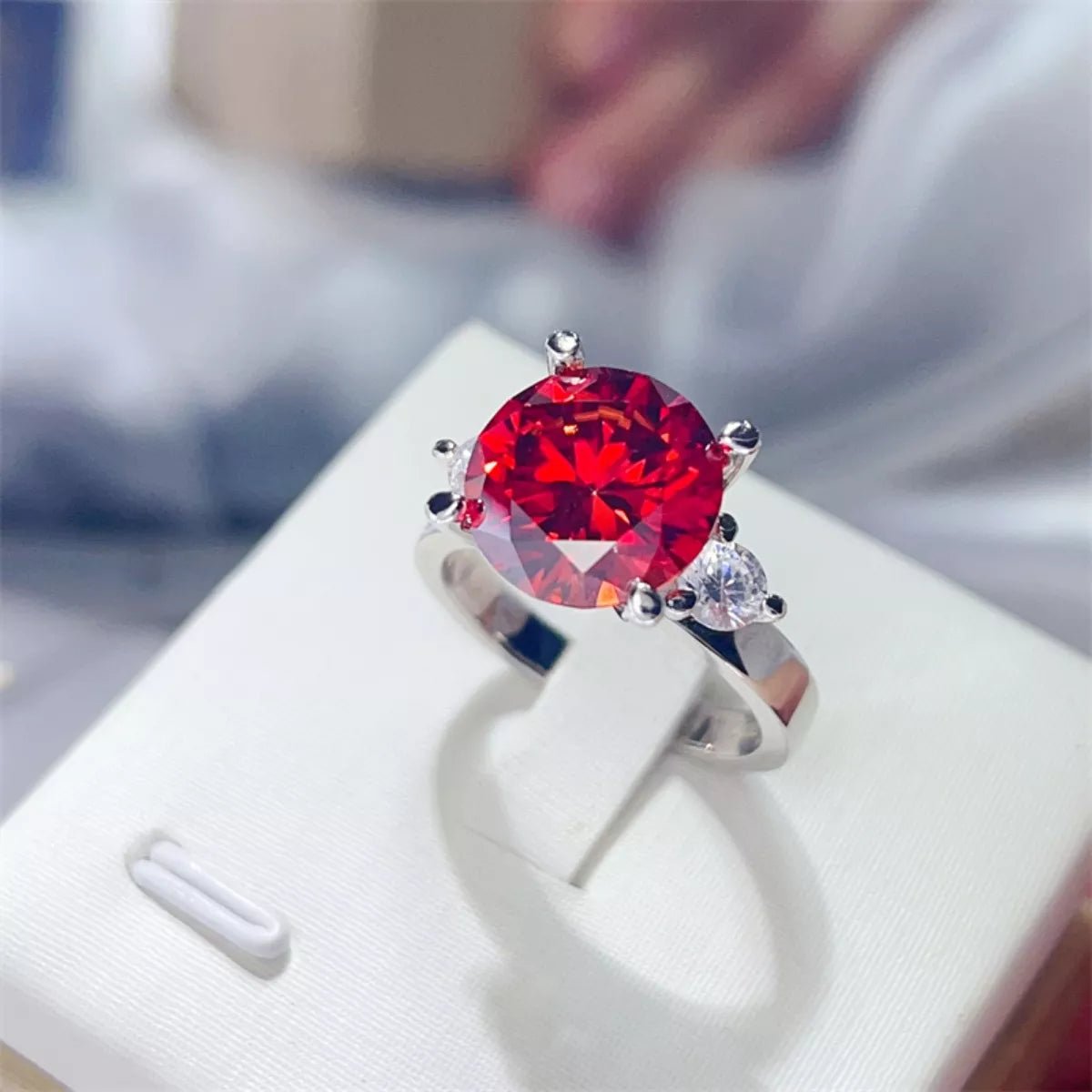 5 Carat Moissanite 925 Sterling Silver Ring - MAD RUFFI