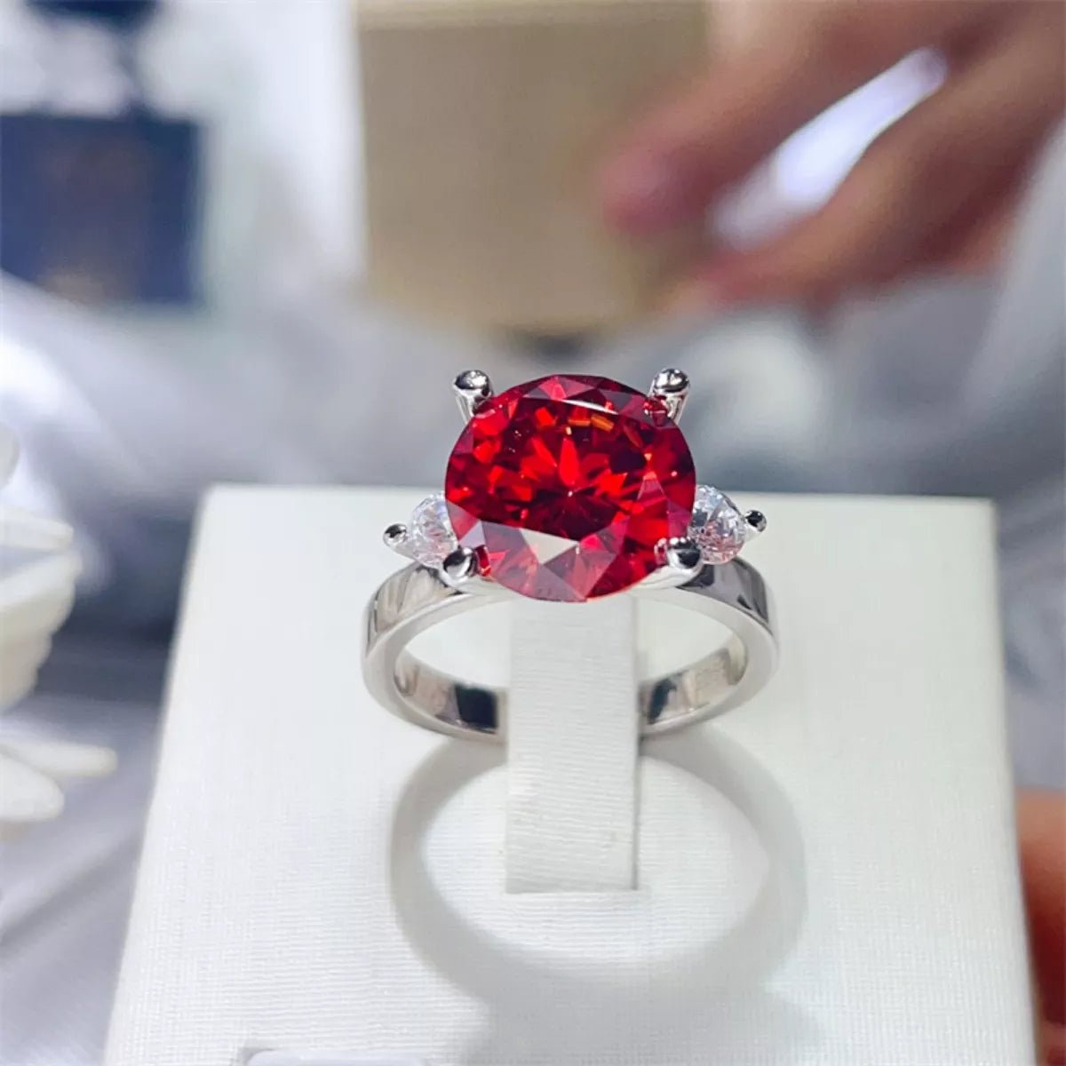 5 Carat Moissanite 925 Sterling Silver Ring - MAD RUFFI