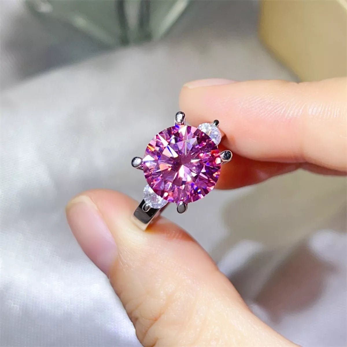 5 Carat Moissanite 925 Sterling Silver Ring - MAD RUFFI