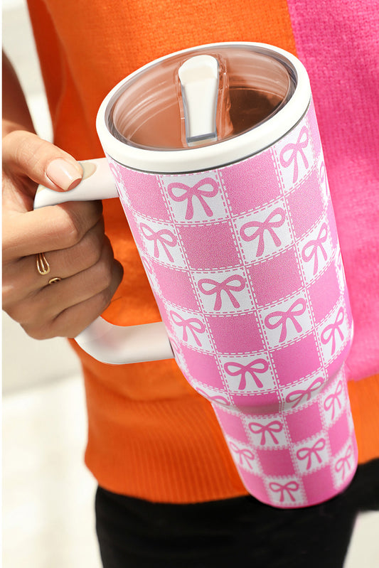 Tasse de tumbler à imprimé à carreau à carreaux bonbon pour un usage quotidien