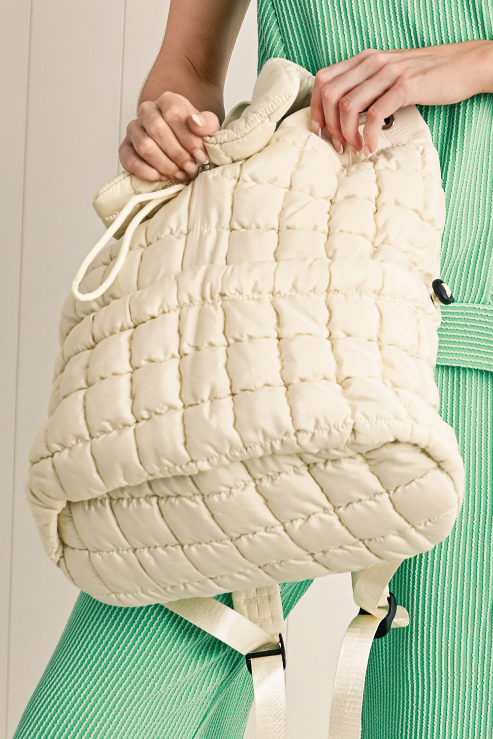 Backpack Puffer Puffer Flatted Cake Solid Ablass