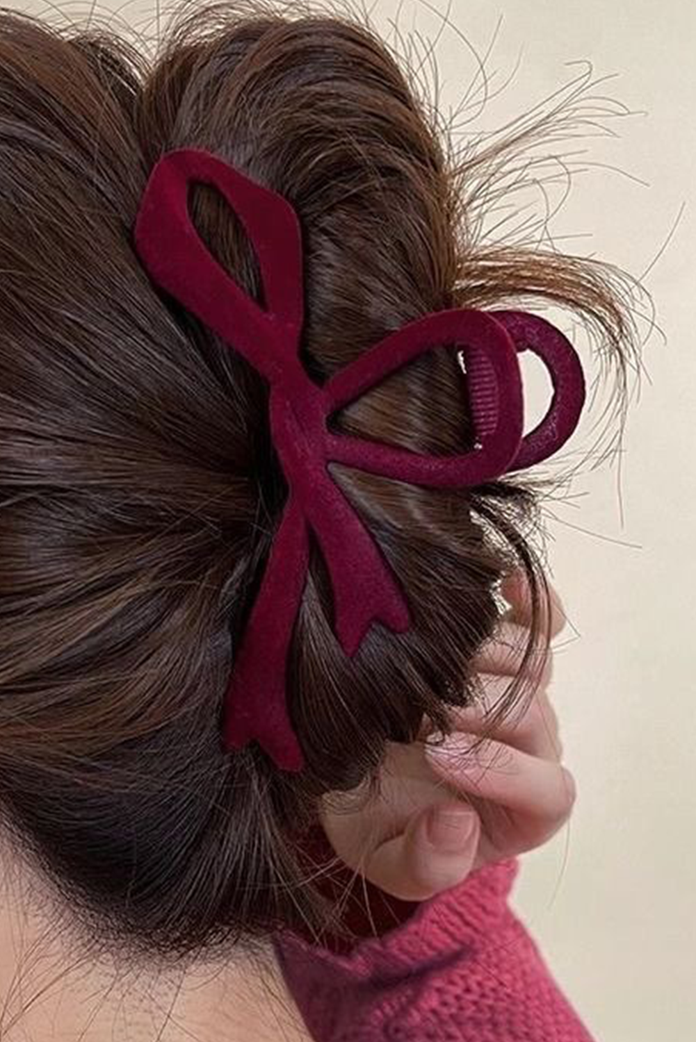 Black Velvet Bowknot Hair Clip