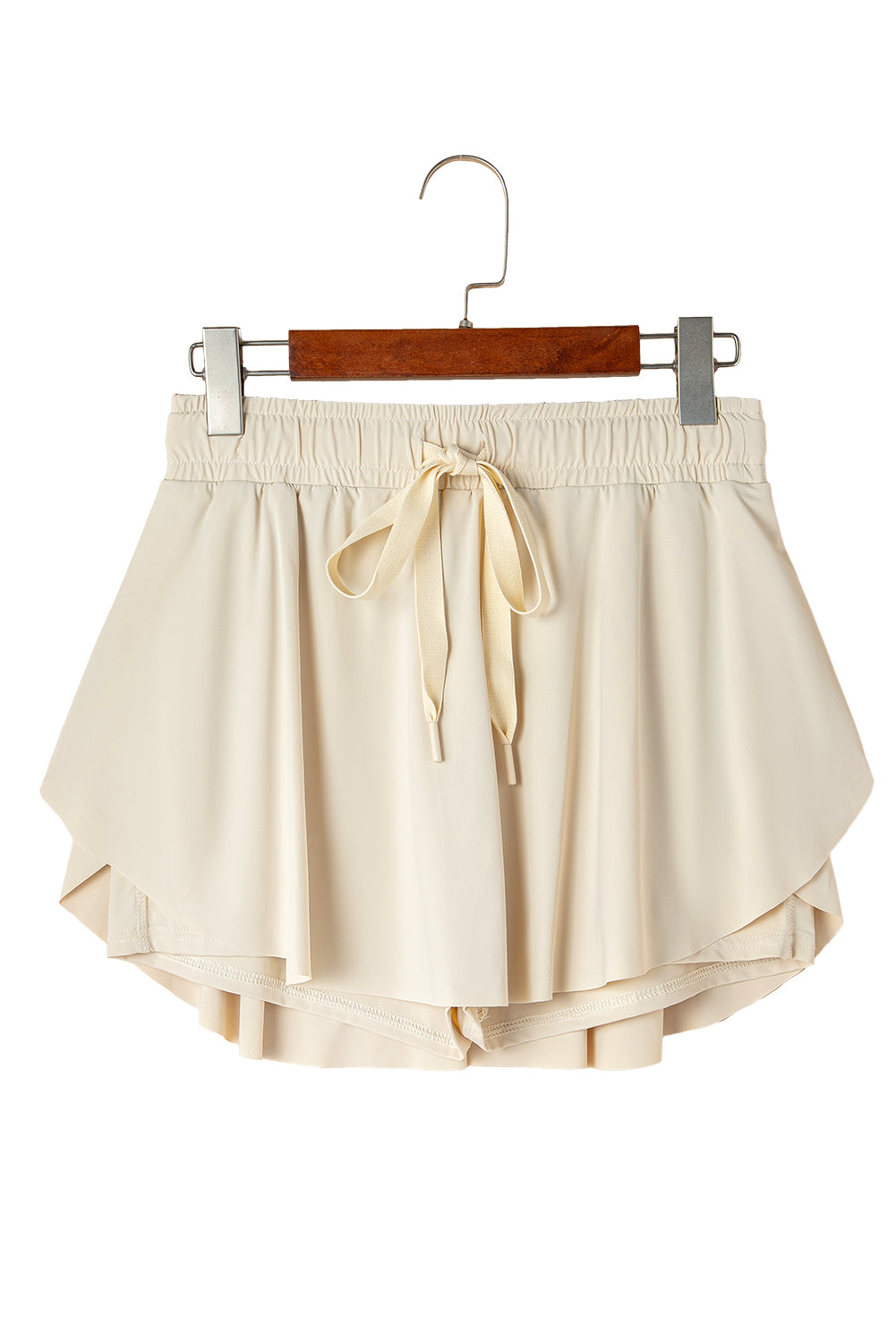 Cordon beige haute taille de tennis doublé