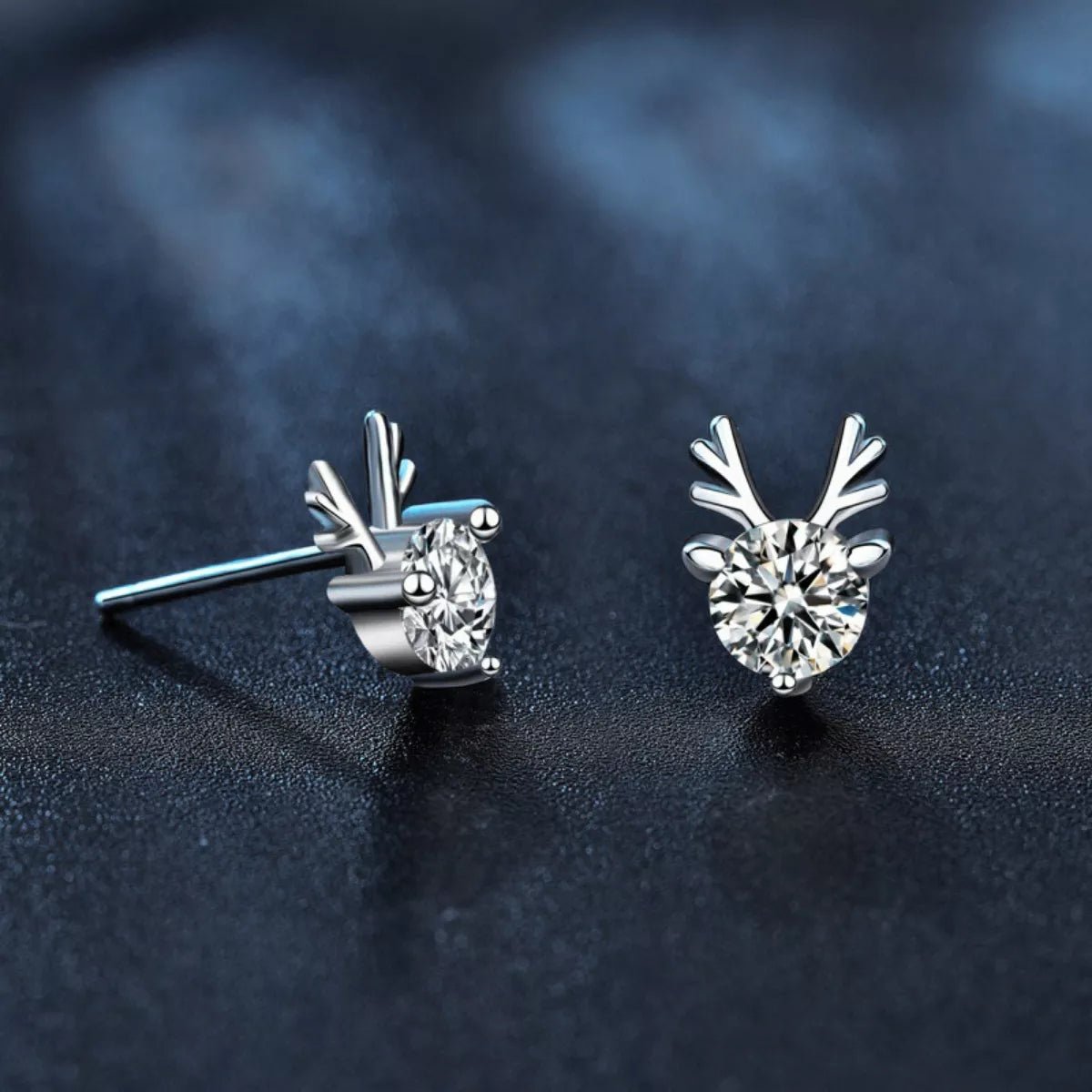 925 Sterling Silver Deer Stud Earrings - MAD RUFFI
