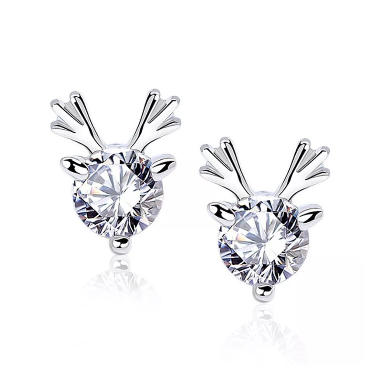 925 Sterling Silver Deer Stud Earrings - MAD RUFFI