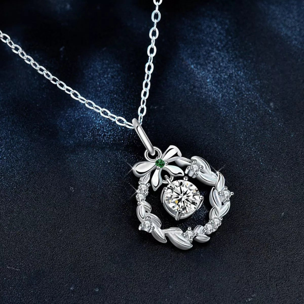 925 Sterling Silver Moissanite Pendant Necklace - MAD RUFFI