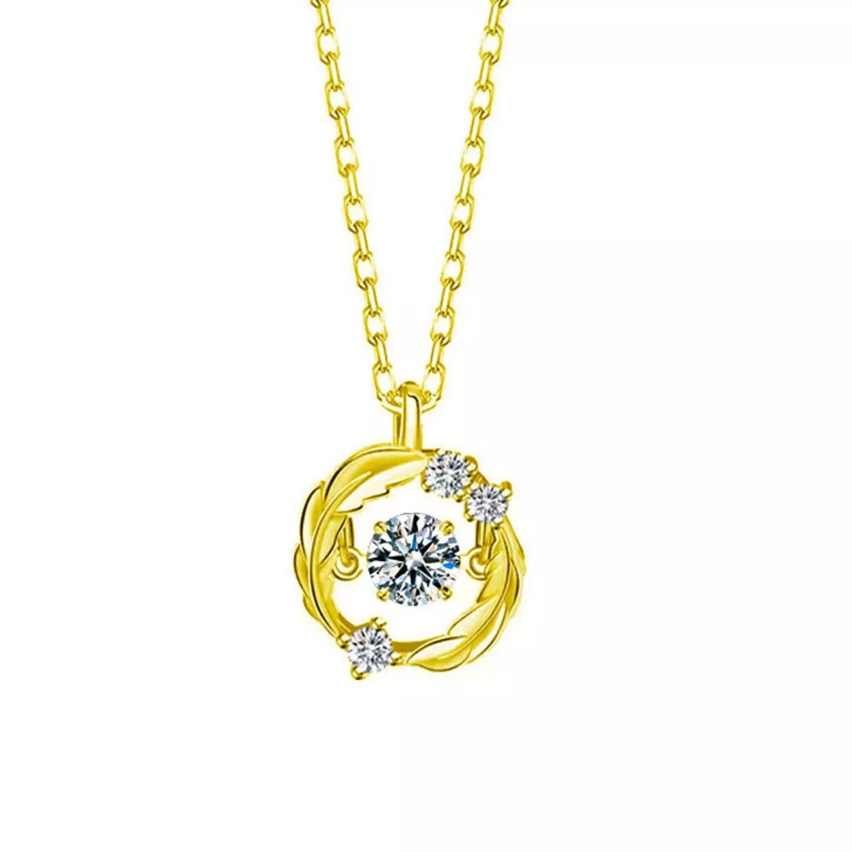925 Sterling Silver Moissanite Pendant Necklace - MAD RUFFI