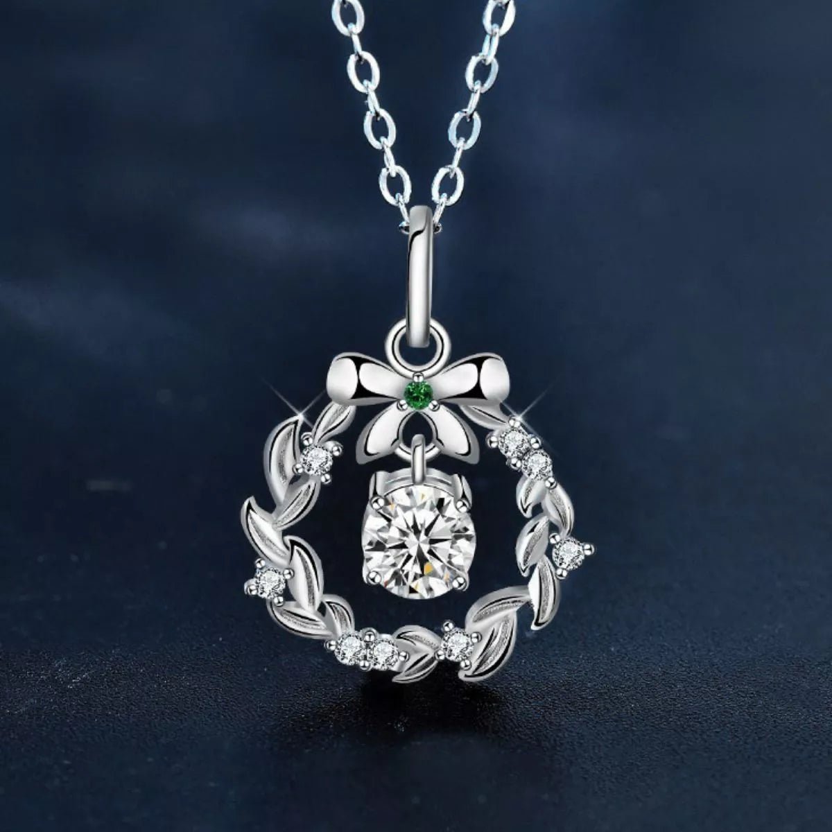 925 Sterling Silver Moissanite Pendant Necklace - MAD RUFFI