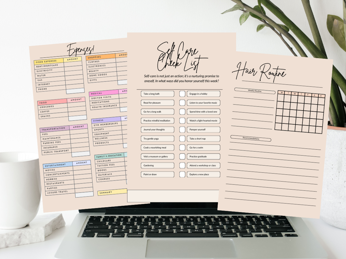 Hairdressing & Beauty PLR Resellable Printable Planner Template