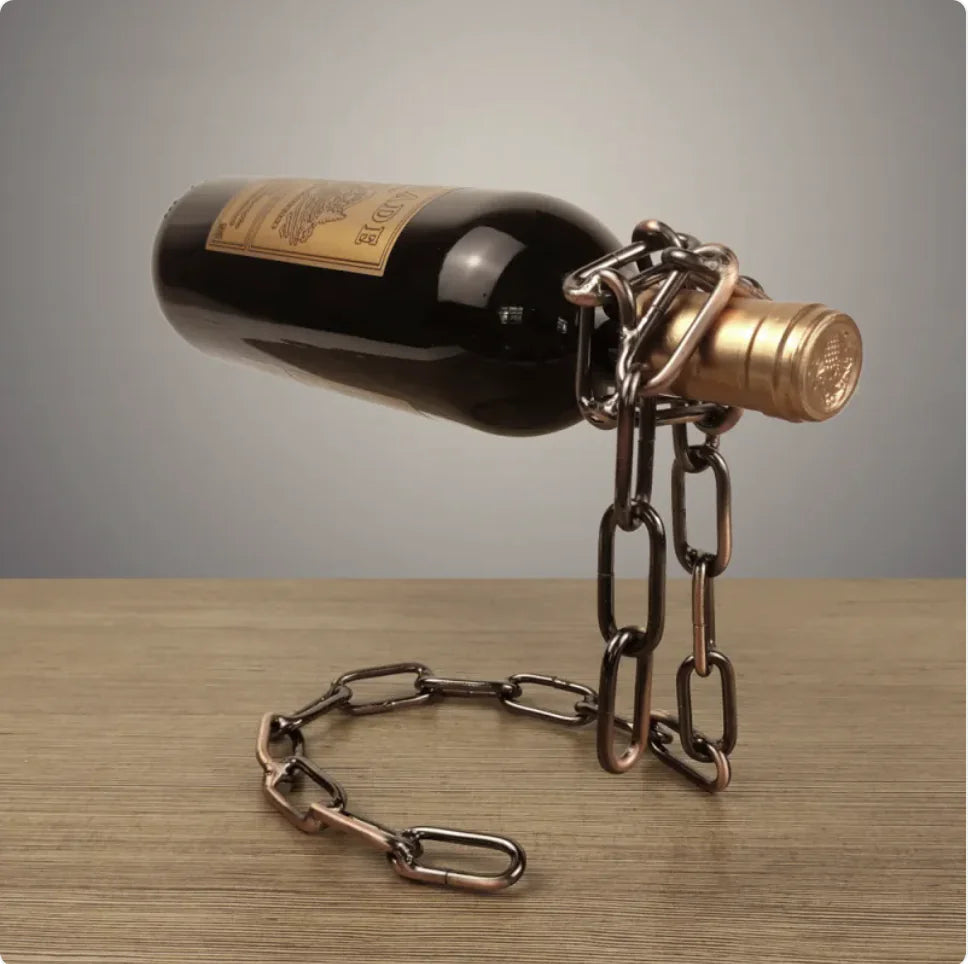 Suspension Chain Wine Rack Metal Holder