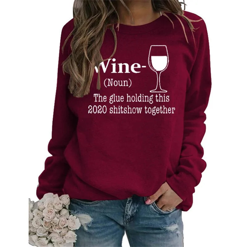 Wein-Sweatshirt