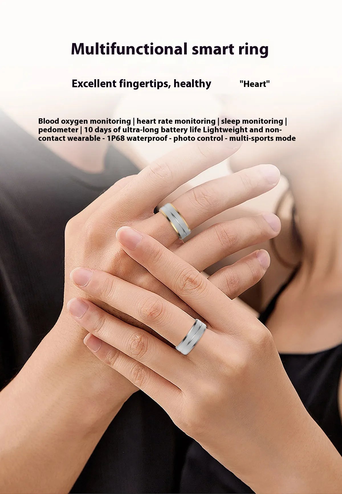 2024 Smart Ring - Tracker de salud y fitness