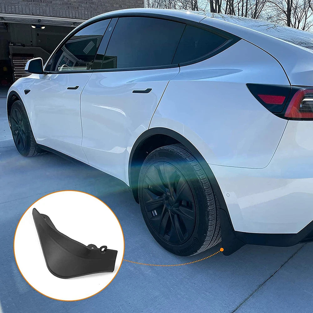 واقيات الطين لسيارة Tesla Model Y 2024 2023 - 2020، واقيات الطين غير اللامعة، لا تتطلب حفرًا، ملحقات تناسب طراز Y الذي يتسع لخمسة مقاعد