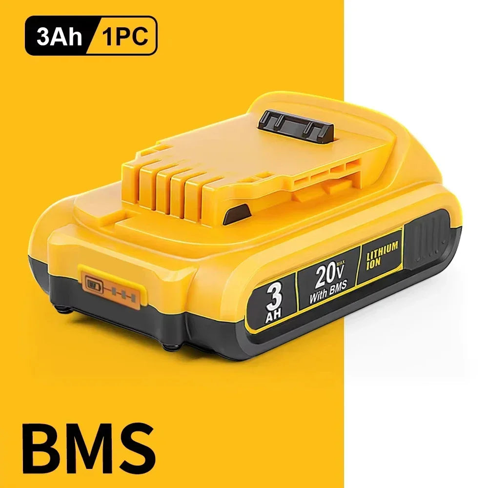 Premium 12000mAh 20V Replacement Battery for DeWalt Power Tools - Compatible with DCB200, DCB205, and DCB206 Series