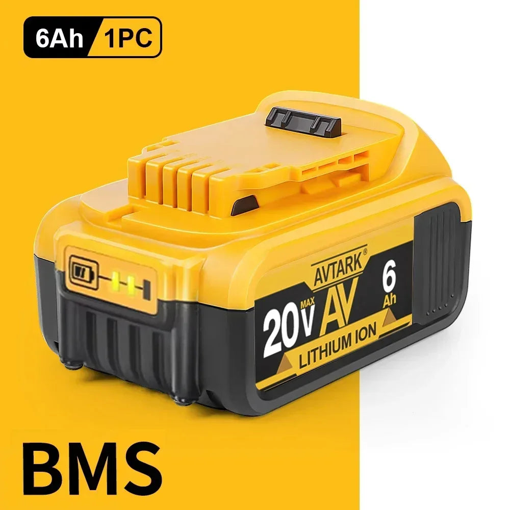 Premium 12000mAh 20V Replacement Battery for DeWalt Power Tools - Compatible with DCB200, DCB205, and DCB206 Series