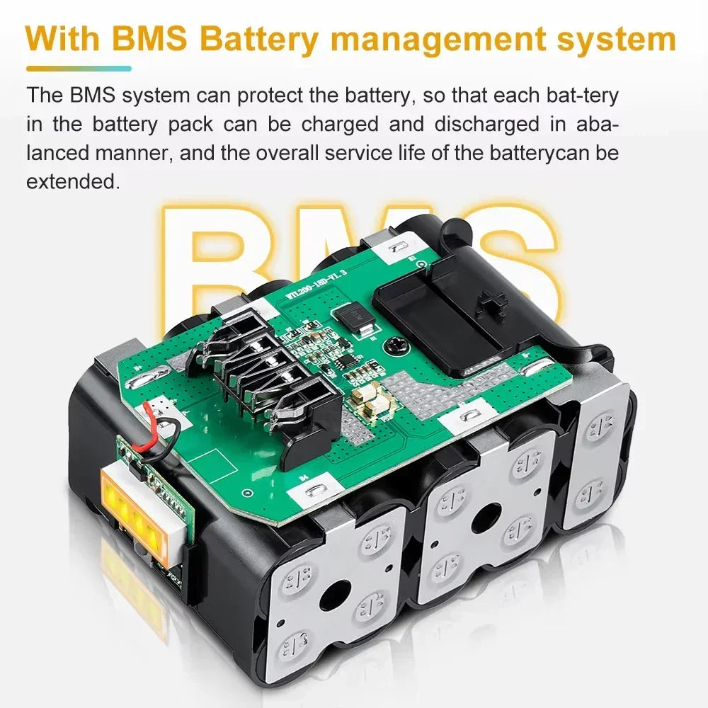 Premium 12000mAh 20V Replacement Battery for DeWalt Power Tools - Compatible with DCB200, DCB205, and DCB206 Series