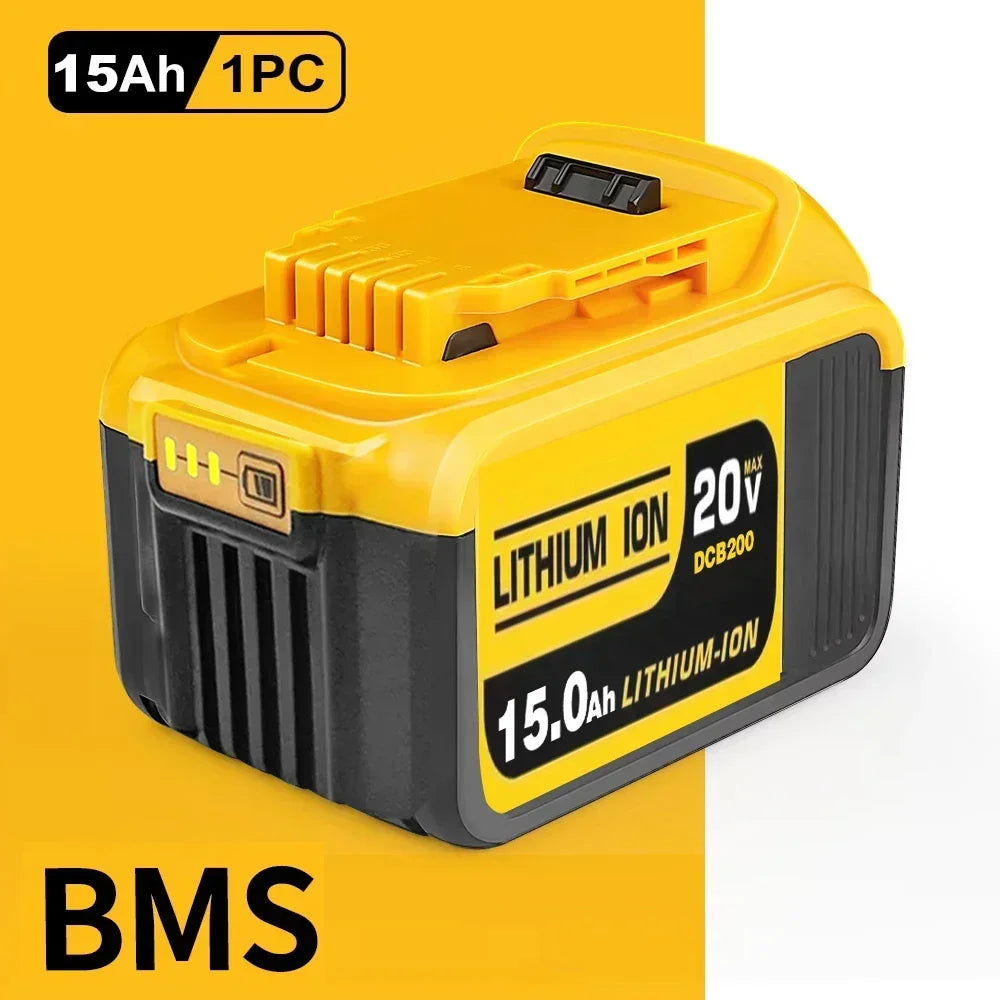 Premium 12000mAh 20V Replacement Battery for DeWalt Power Tools - Compatible with DCB200, DCB205, and DCB206 Series