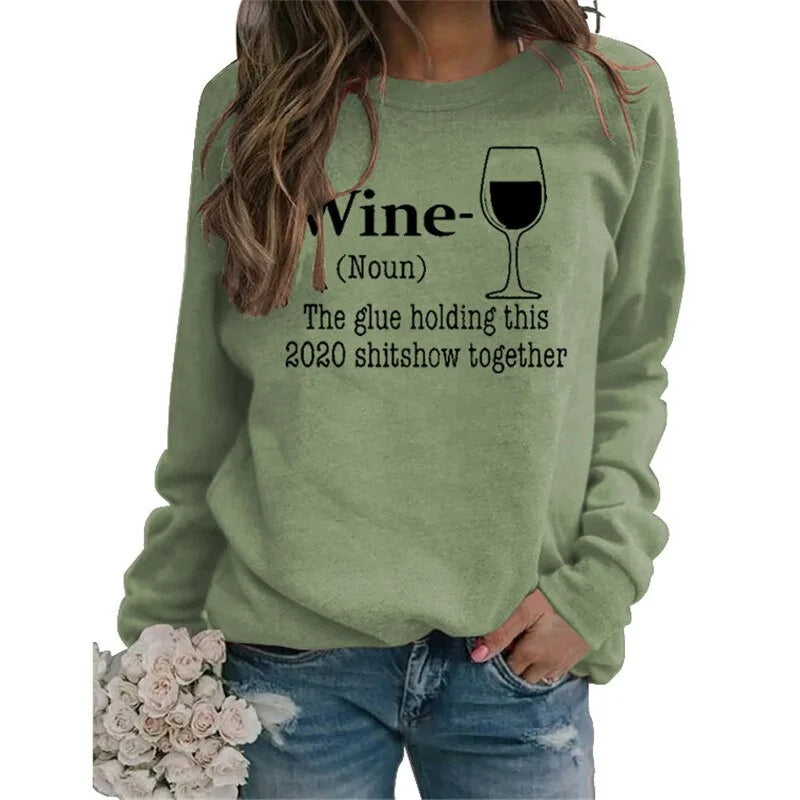 Wein-Sweatshirt