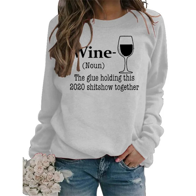 Wein-Sweatshirt