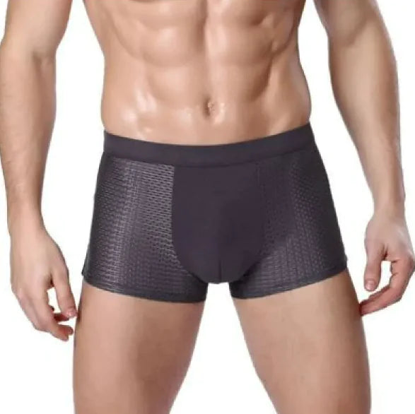 Men de soie de glace pour hommes Mesh U-Convex Boxer Briefs