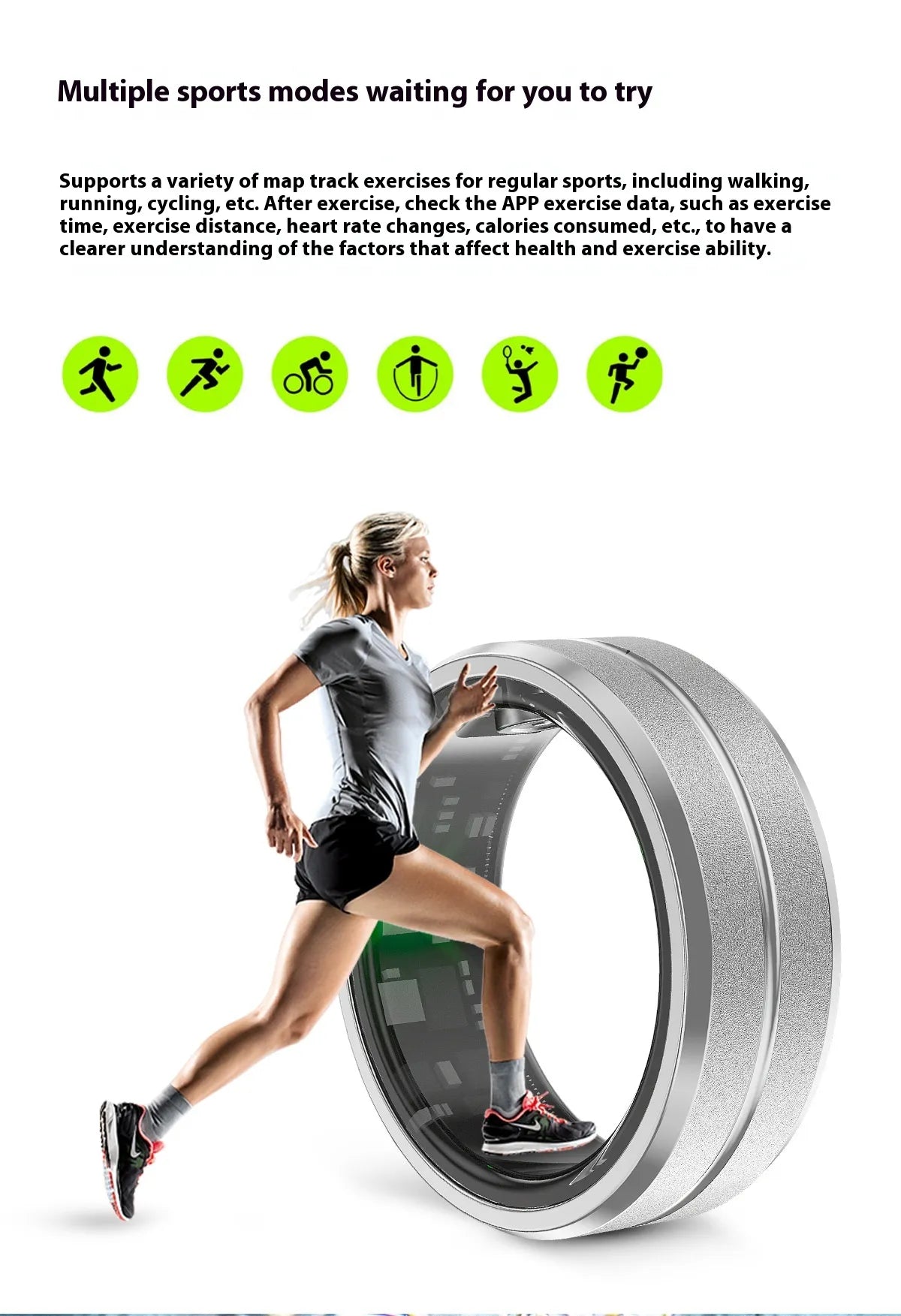 2024 Smart Ring - Tracker de salud y fitness