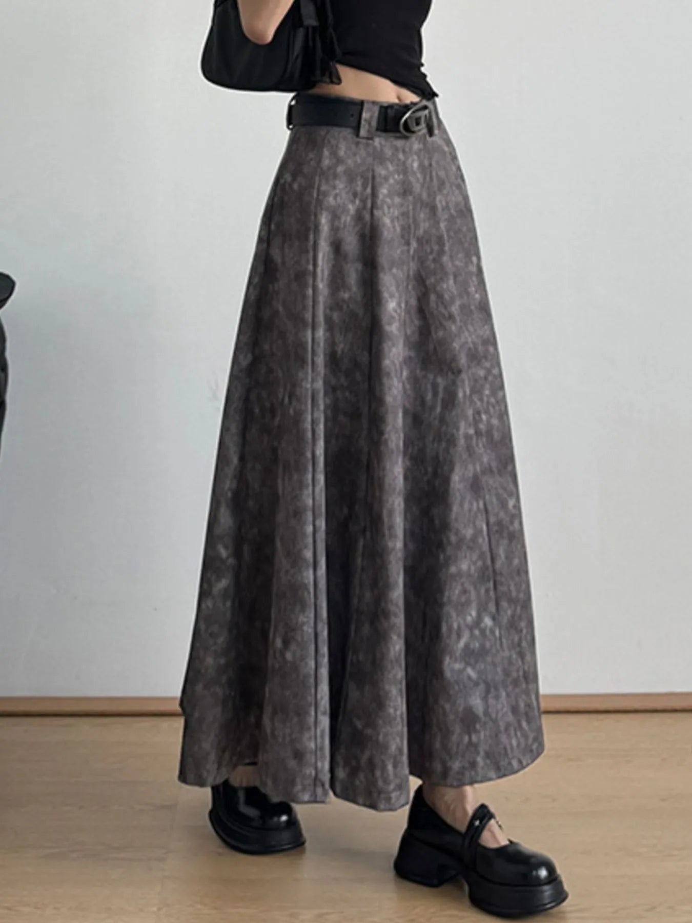 A - Line Maxi Skirt - MAD RUFFI