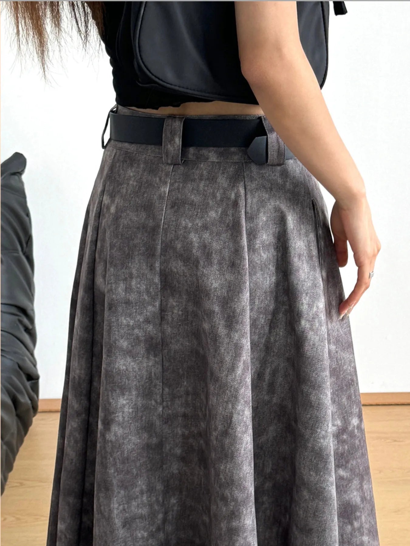 A - Line Maxi Skirt - MAD RUFFI