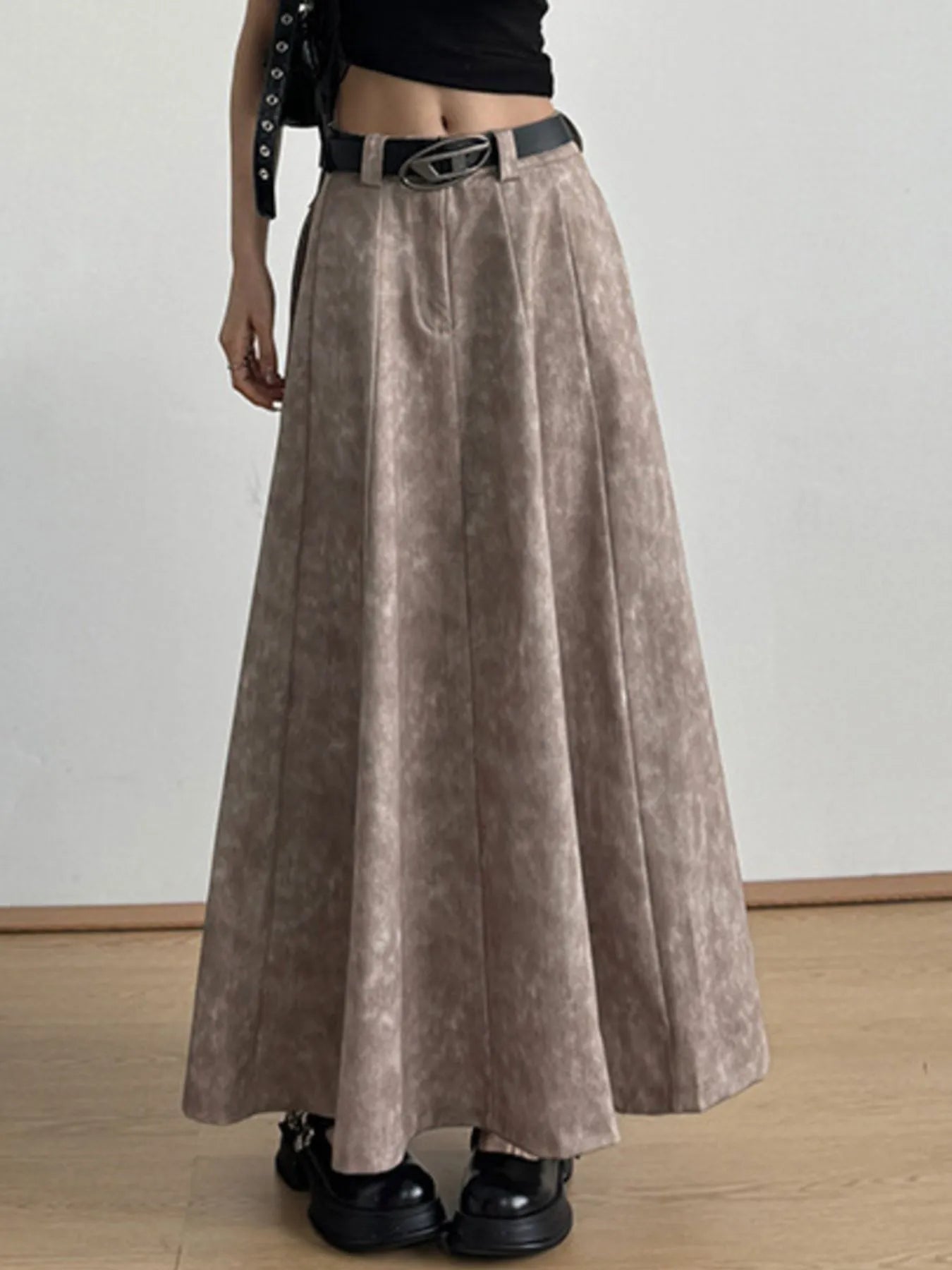 A - Line Maxi Skirt - MAD RUFFI