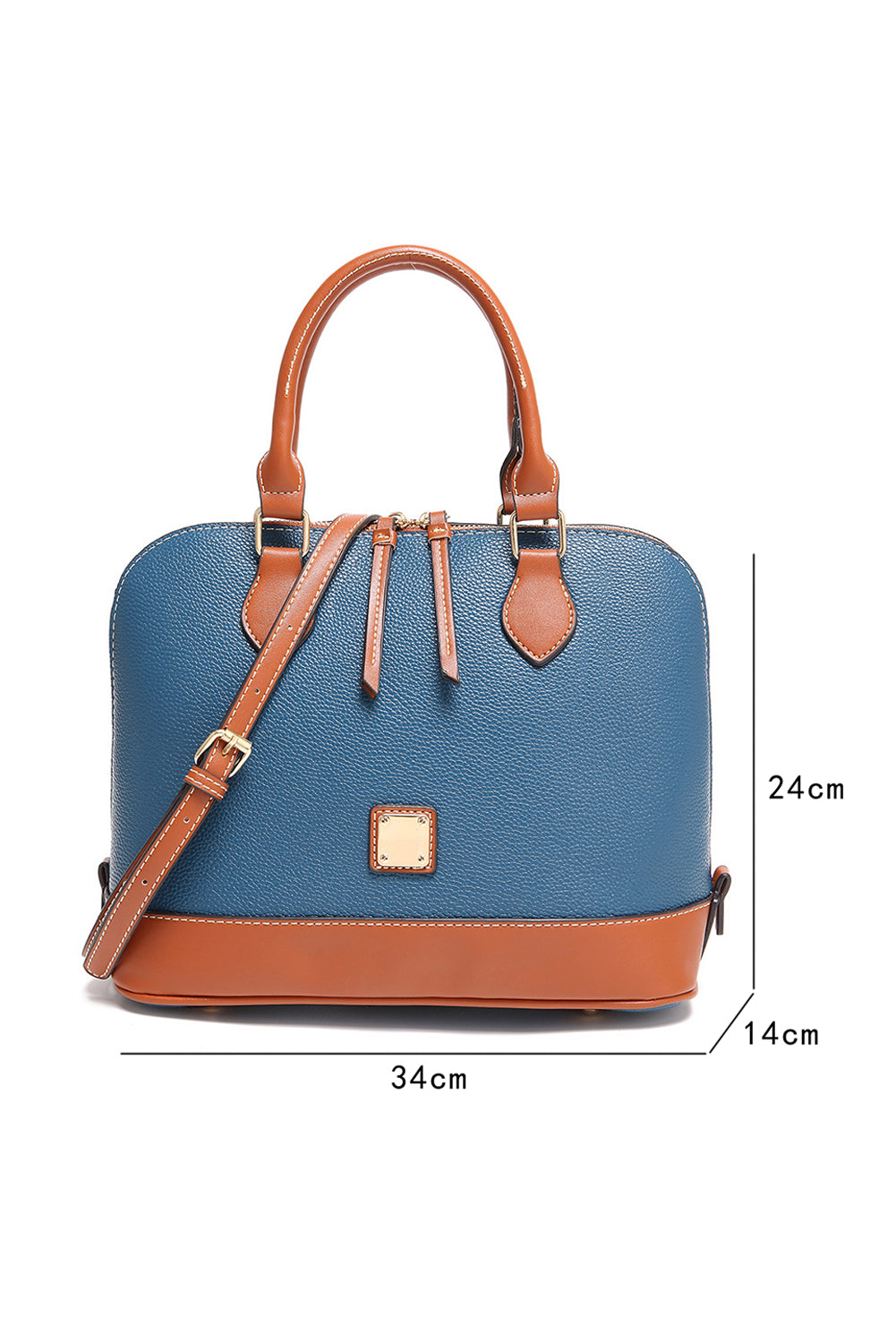 Bolso de cuero PU azul de ashleigh ashleigh