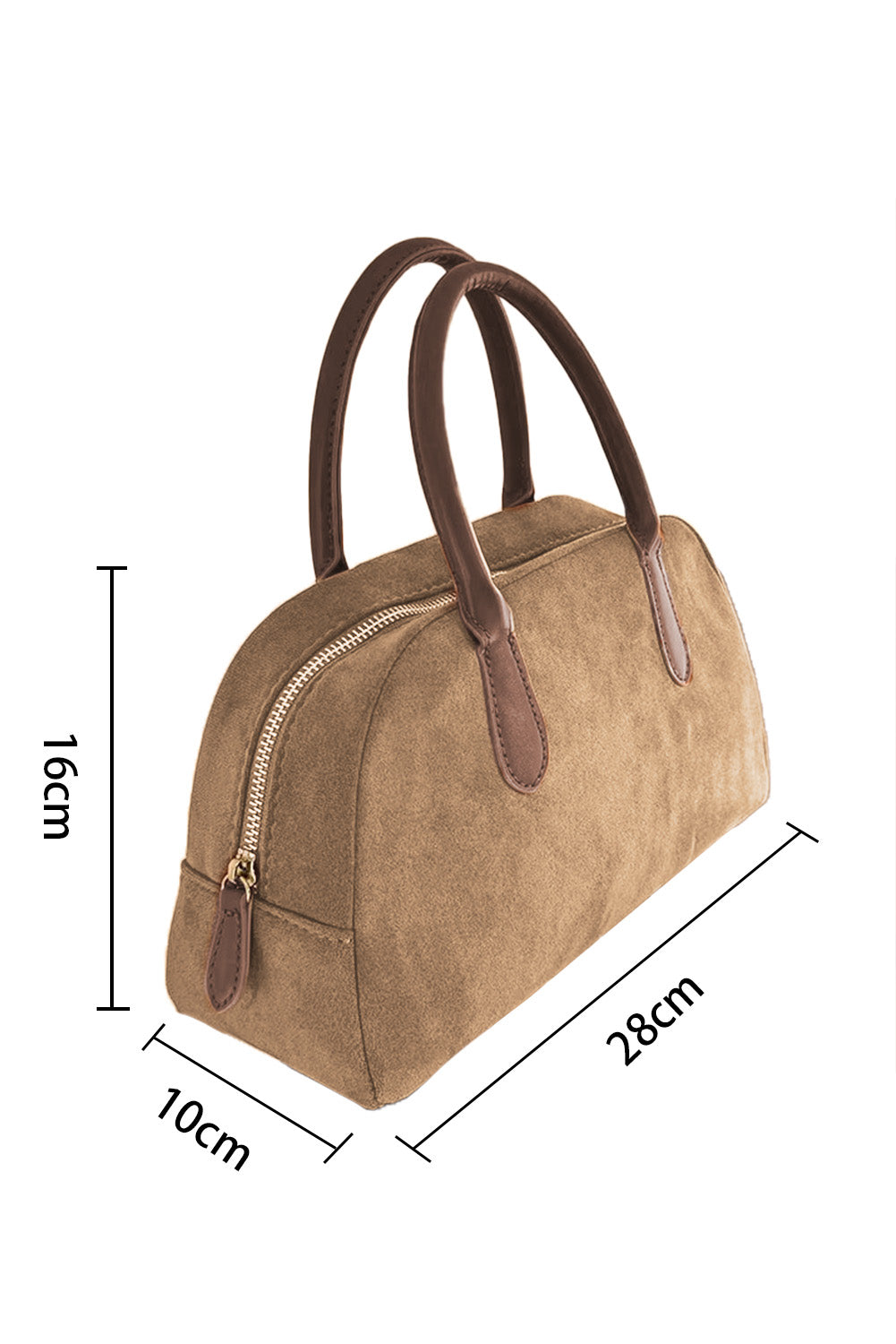 Coffee Vintage Suede Tote Bag