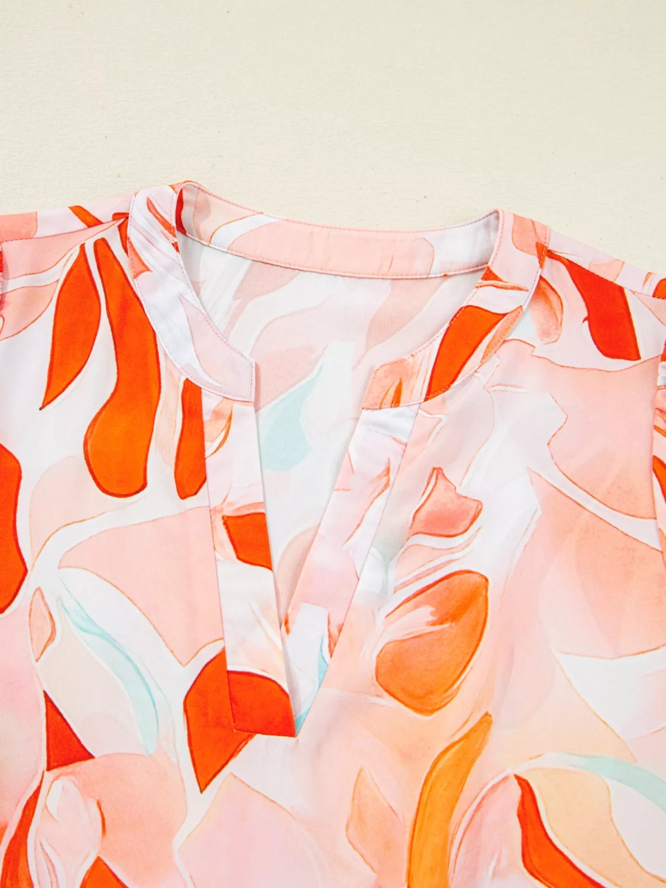 Abstract Print Long Sleeve Tiered Mini Dress - MAD RUFFI