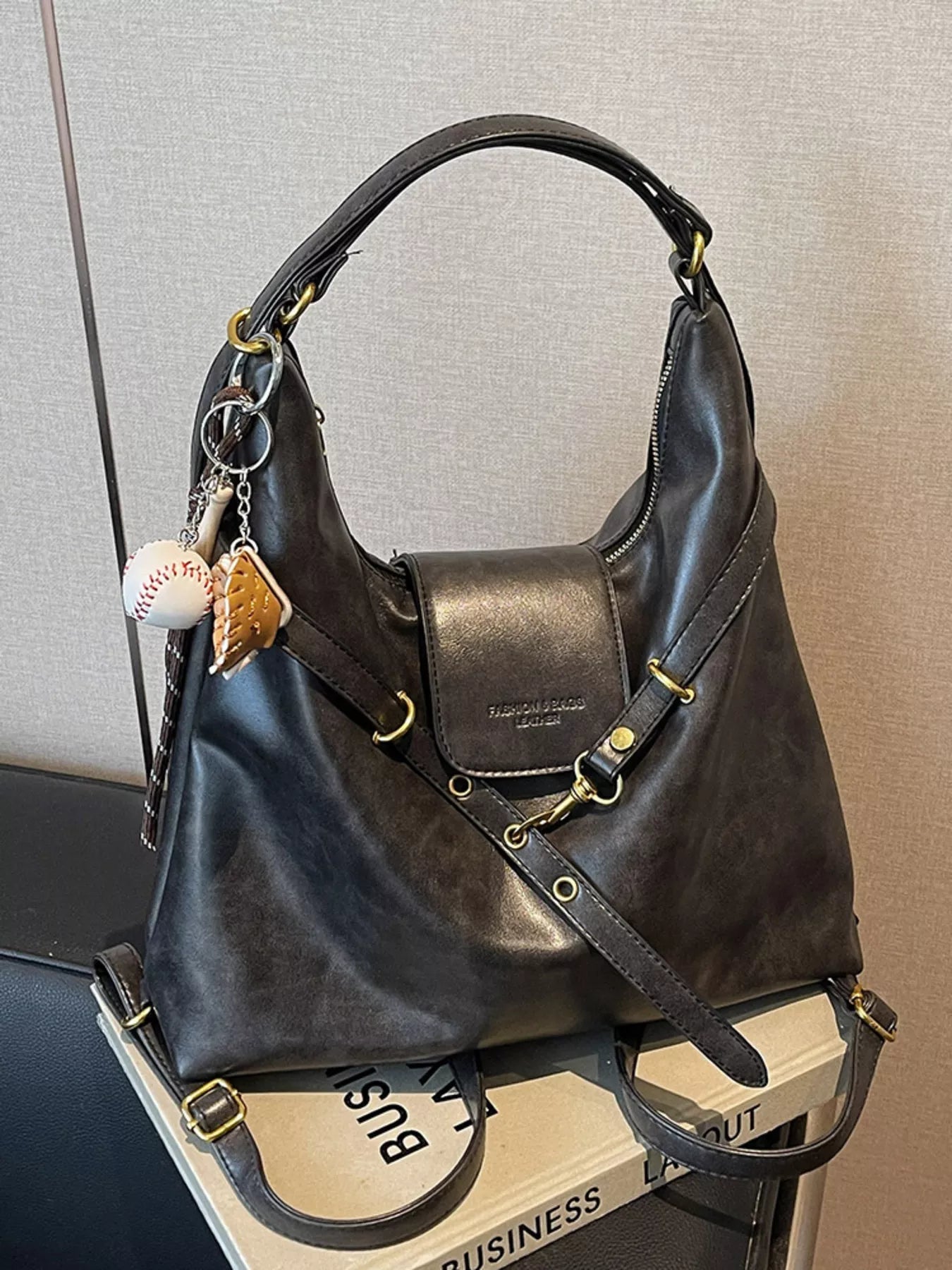 Adjustable Strap Convertible Bag - MAD RUFFI