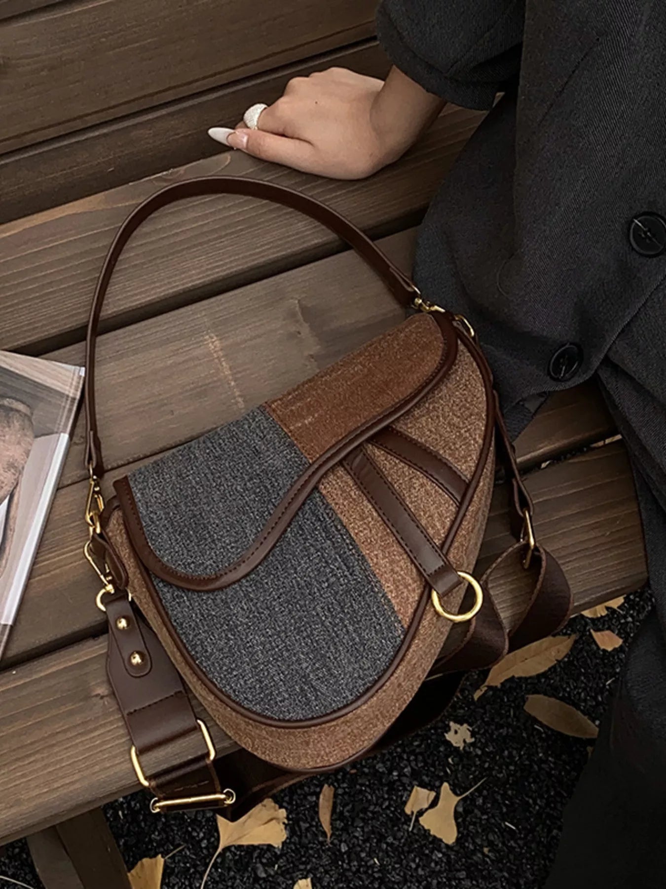 Adjustable Strap Crossbody Bag - MAD RUFFI