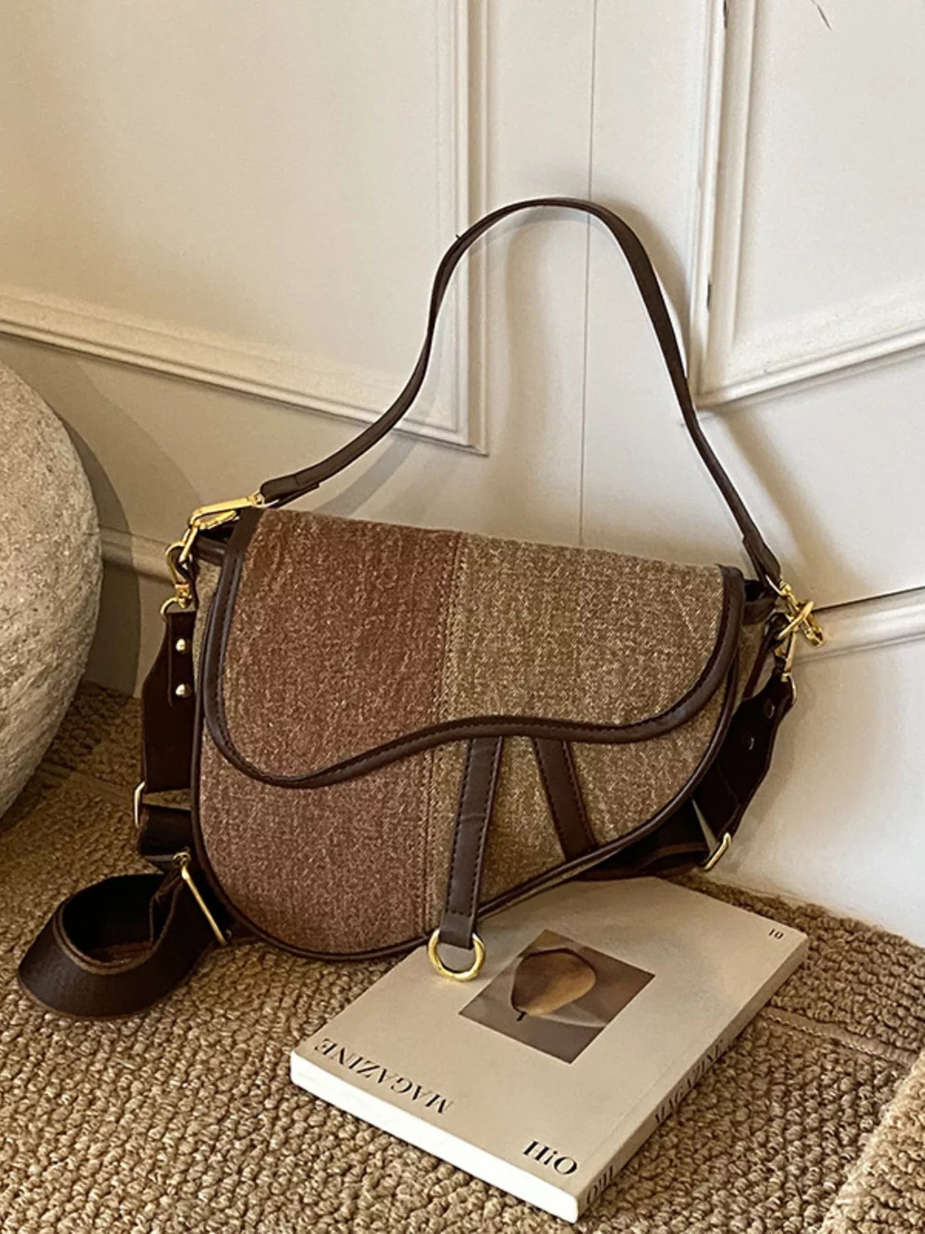 Adjustable Strap Crossbody Bag - MAD RUFFI