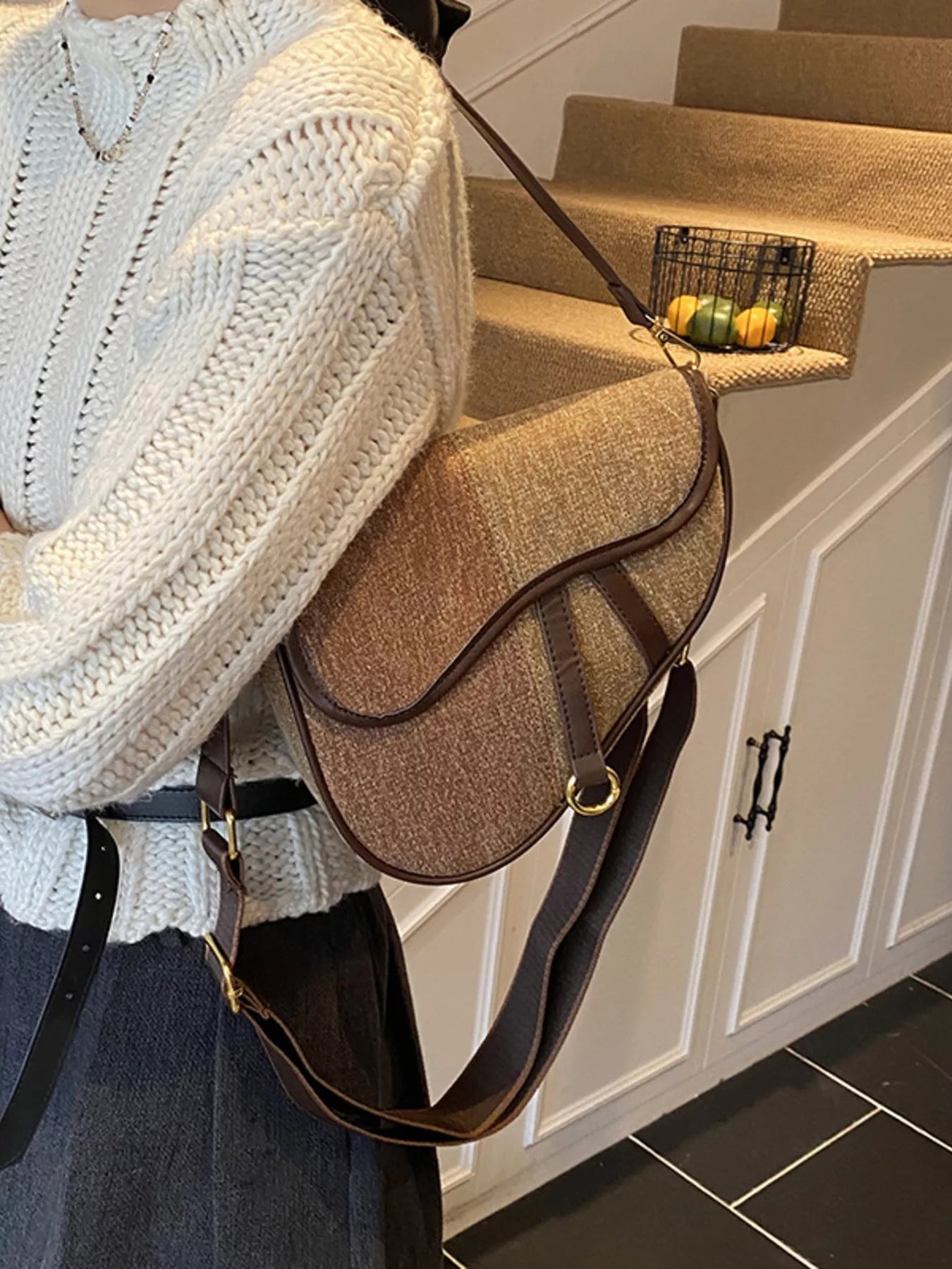 Adjustable Strap Crossbody Bag - MAD RUFFI