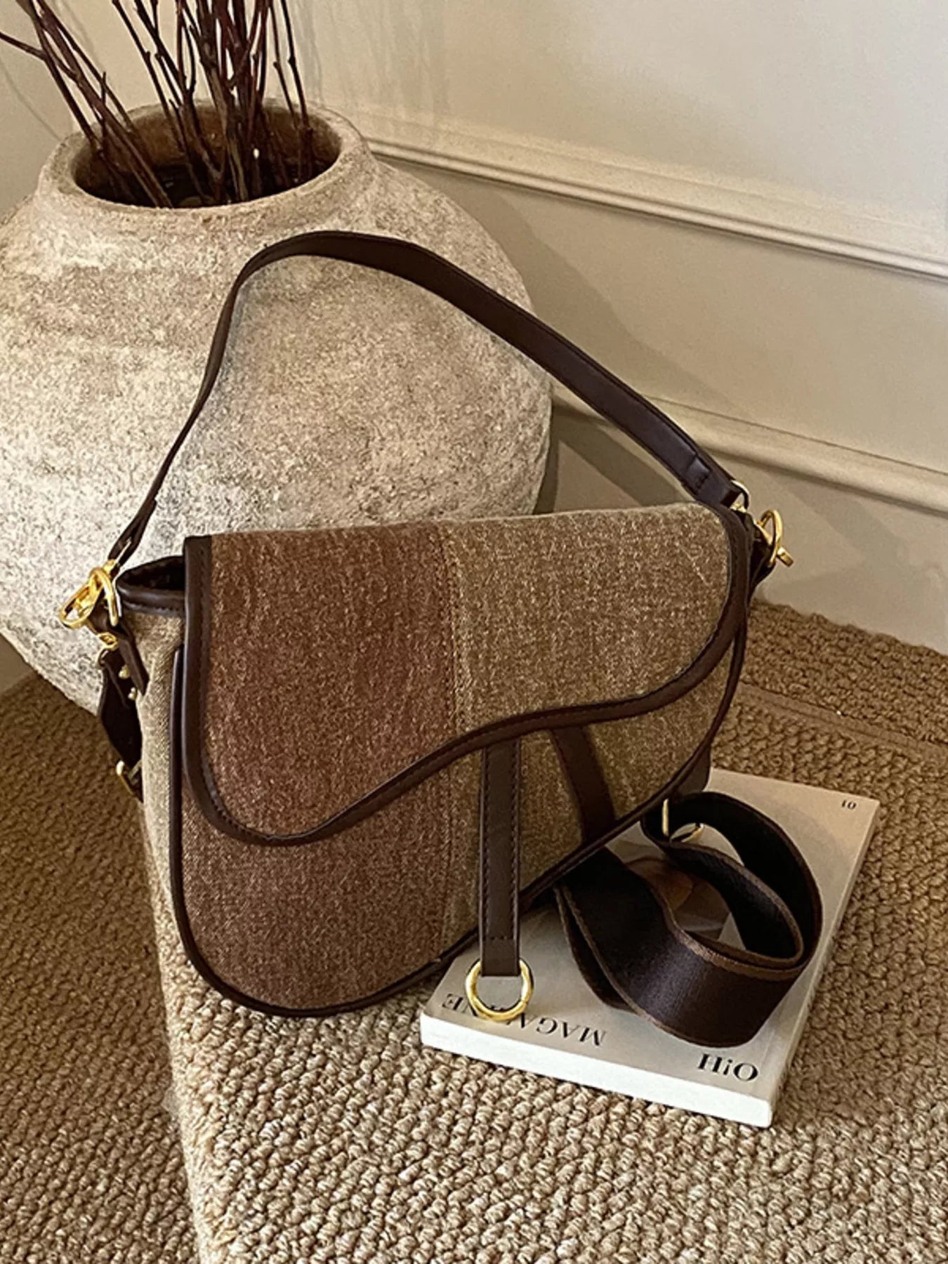 Adjustable Strap Crossbody Bag - MAD RUFFI