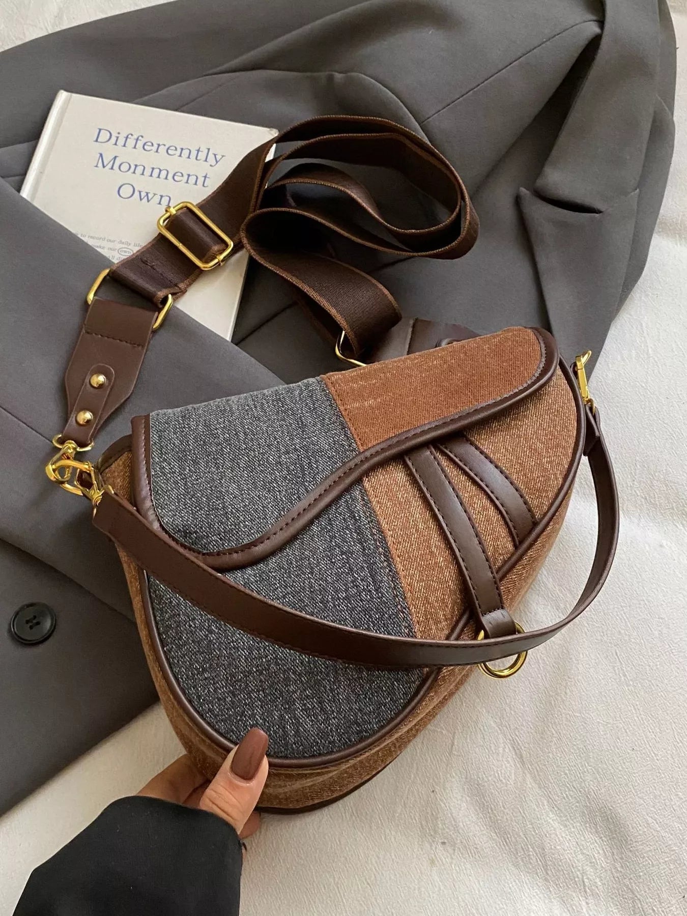 Adjustable Strap Crossbody Bag - MAD RUFFI