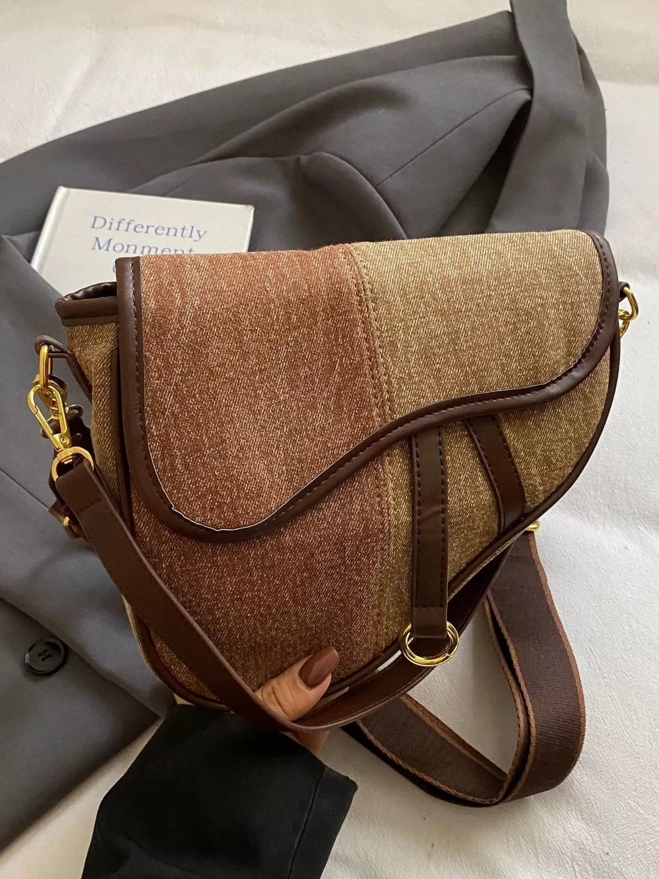 Adjustable Strap Crossbody Bag - MAD RUFFI