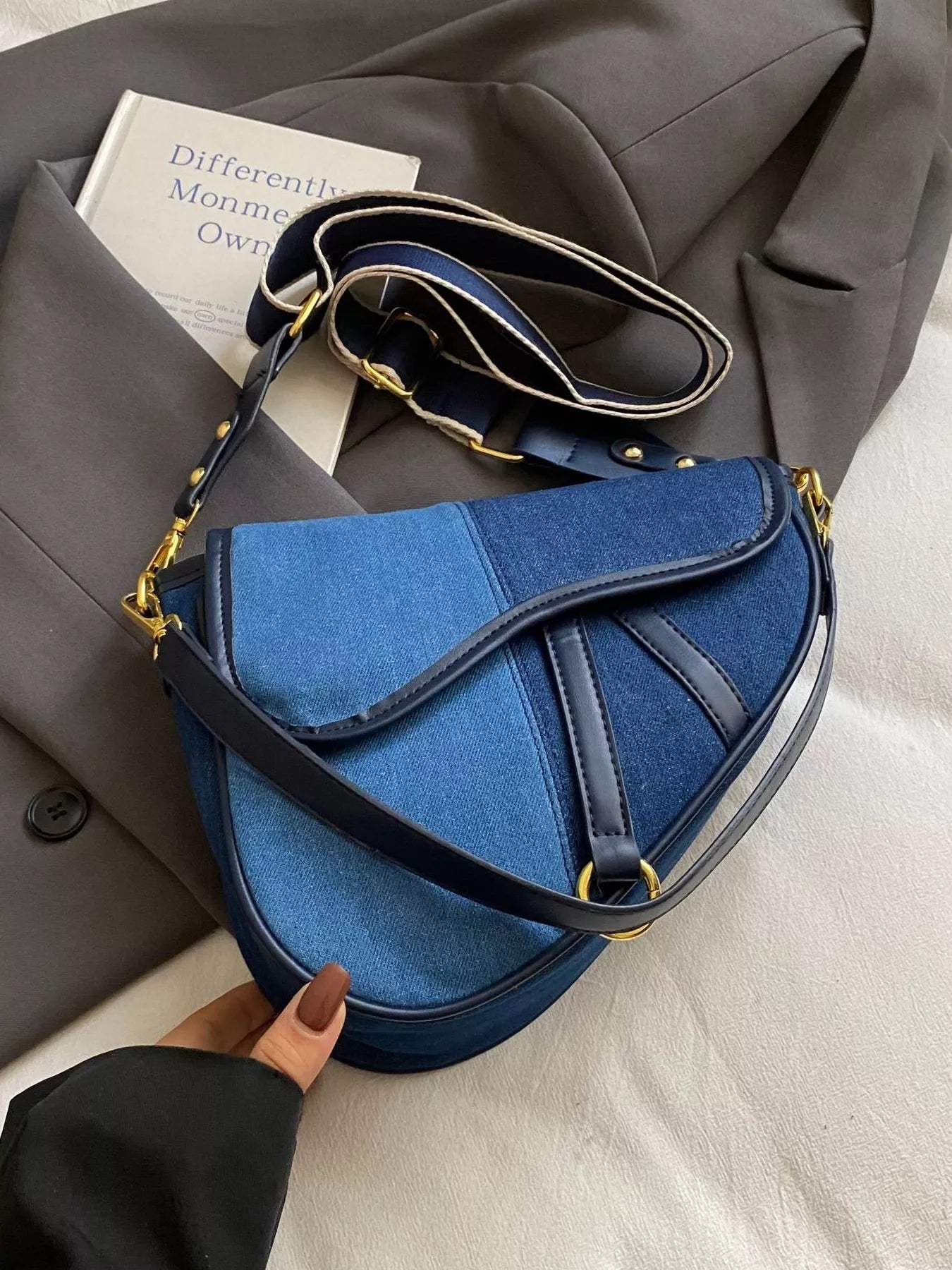 Adjustable Strap Crossbody Bag - MAD RUFFI