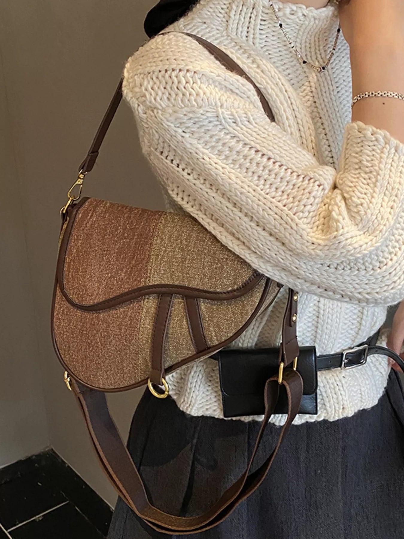 Adjustable Strap Crossbody Bag - MAD RUFFI