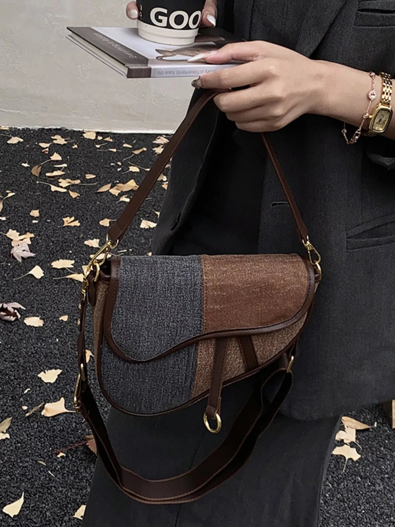 Adjustable Strap Crossbody Bag - MAD RUFFI