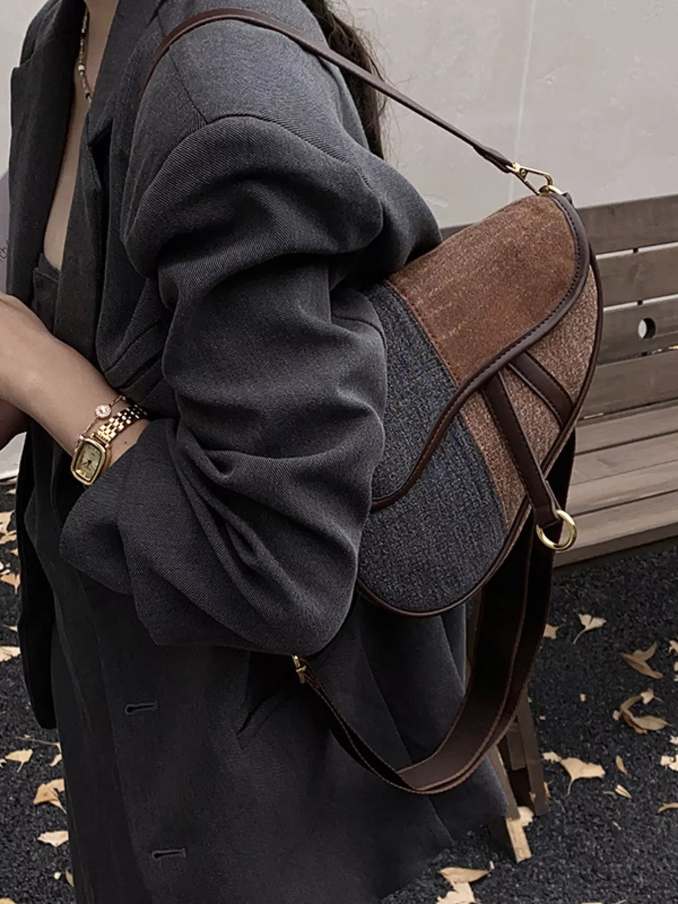 Adjustable Strap Crossbody Bag - MAD RUFFI