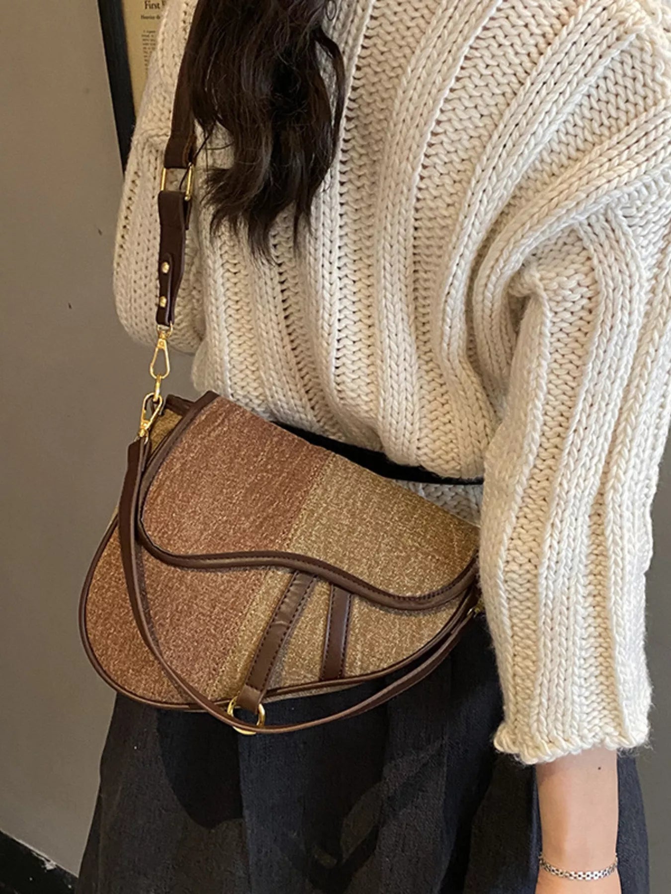 Adjustable Strap Crossbody Bag - MAD RUFFI