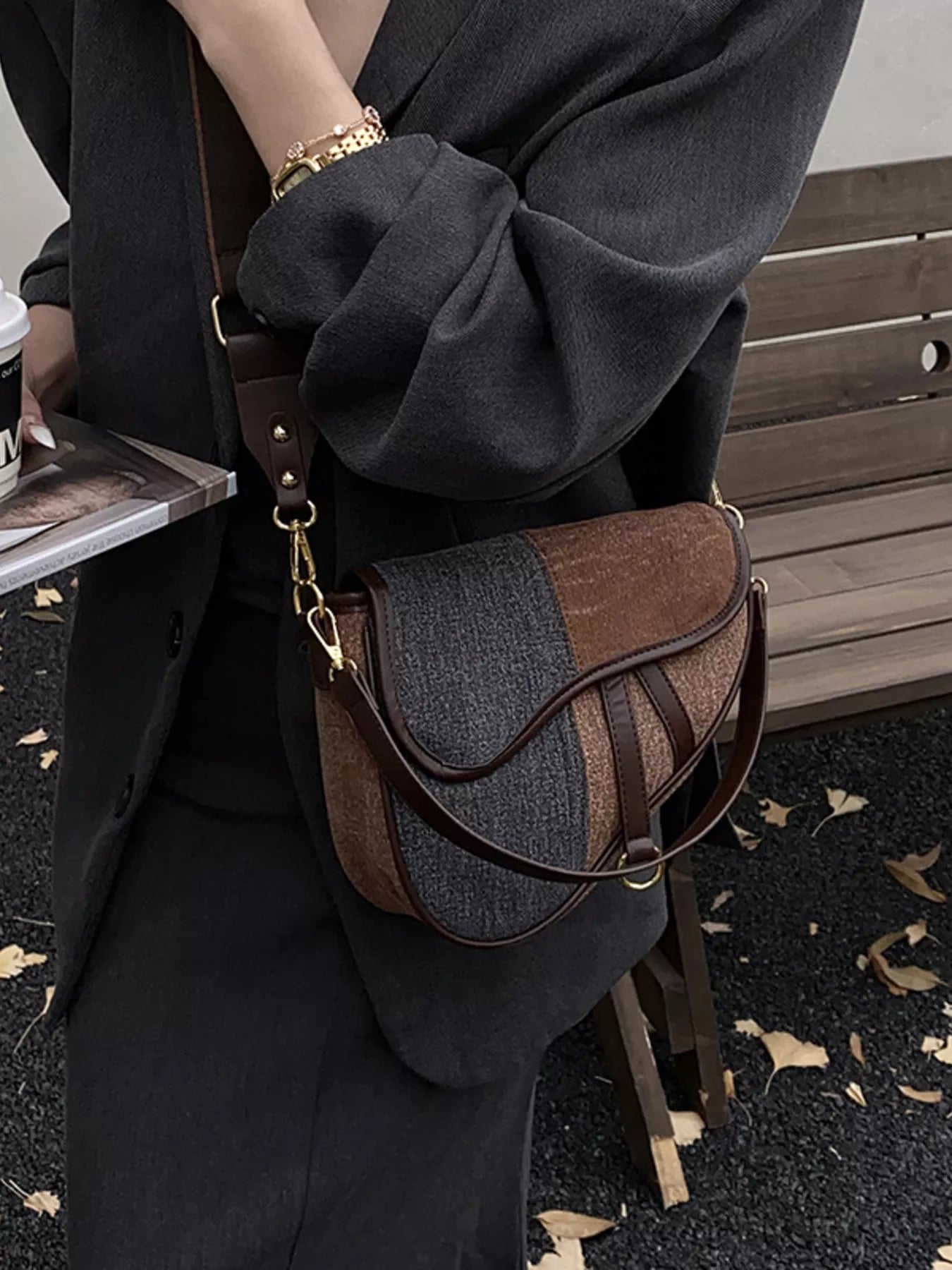 Adjustable Strap Crossbody Bag - MAD RUFFI