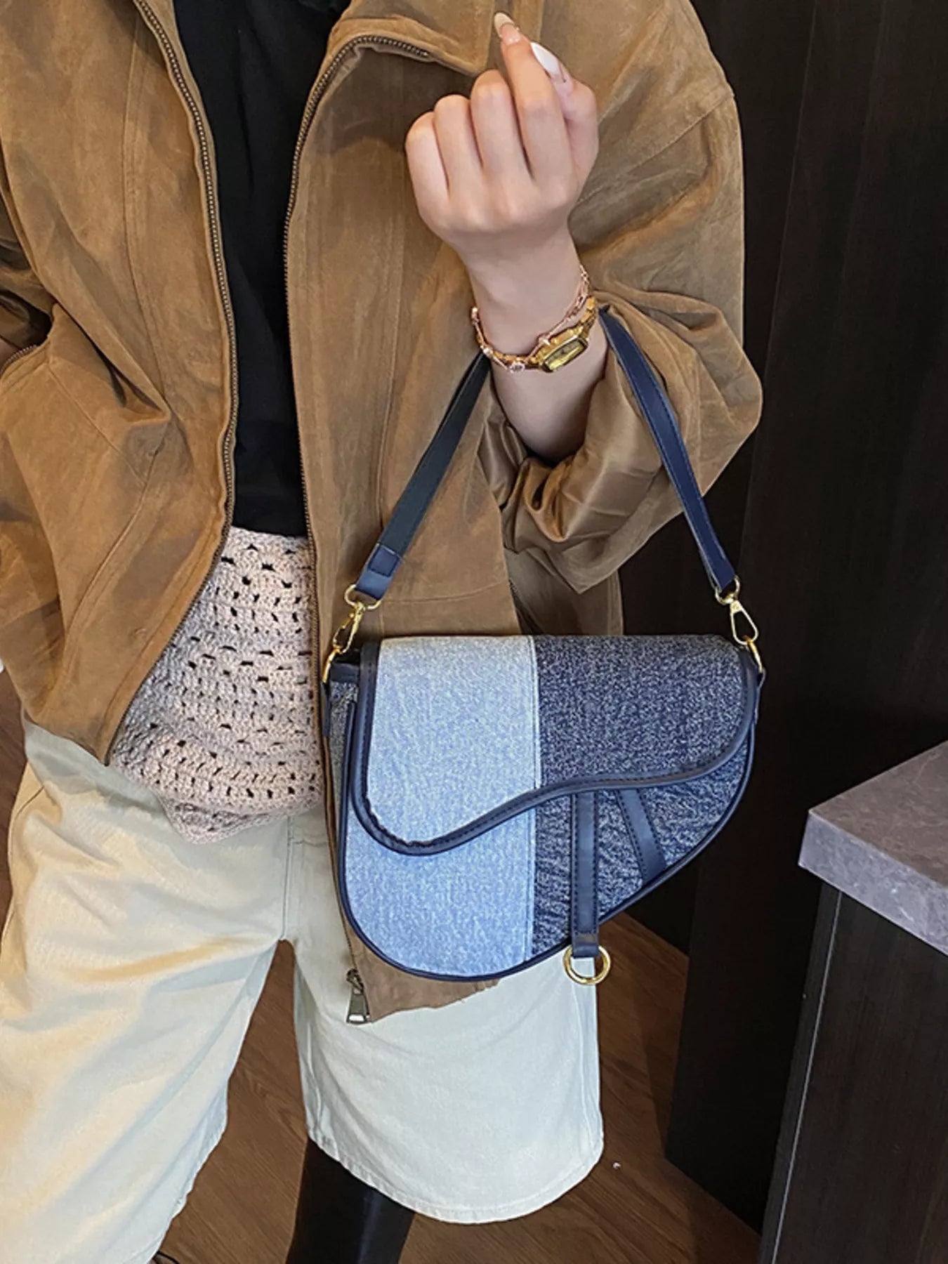 Adjustable Strap Crossbody Bag - MAD RUFFI